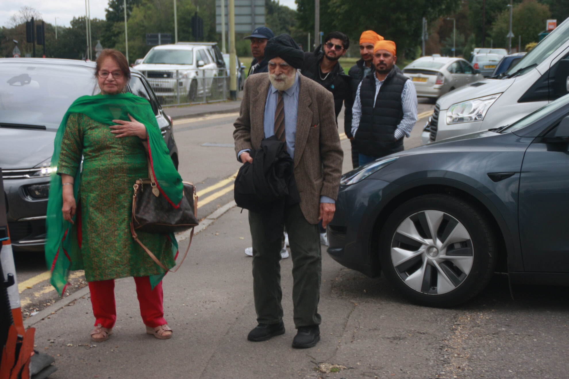 Indarjit Singh, Baron Singh of Wimbledon and his wife