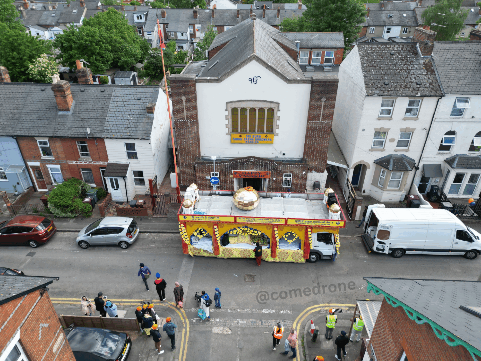 Reading Nagar Kirtan 2025 stop at RSR Gurdwara