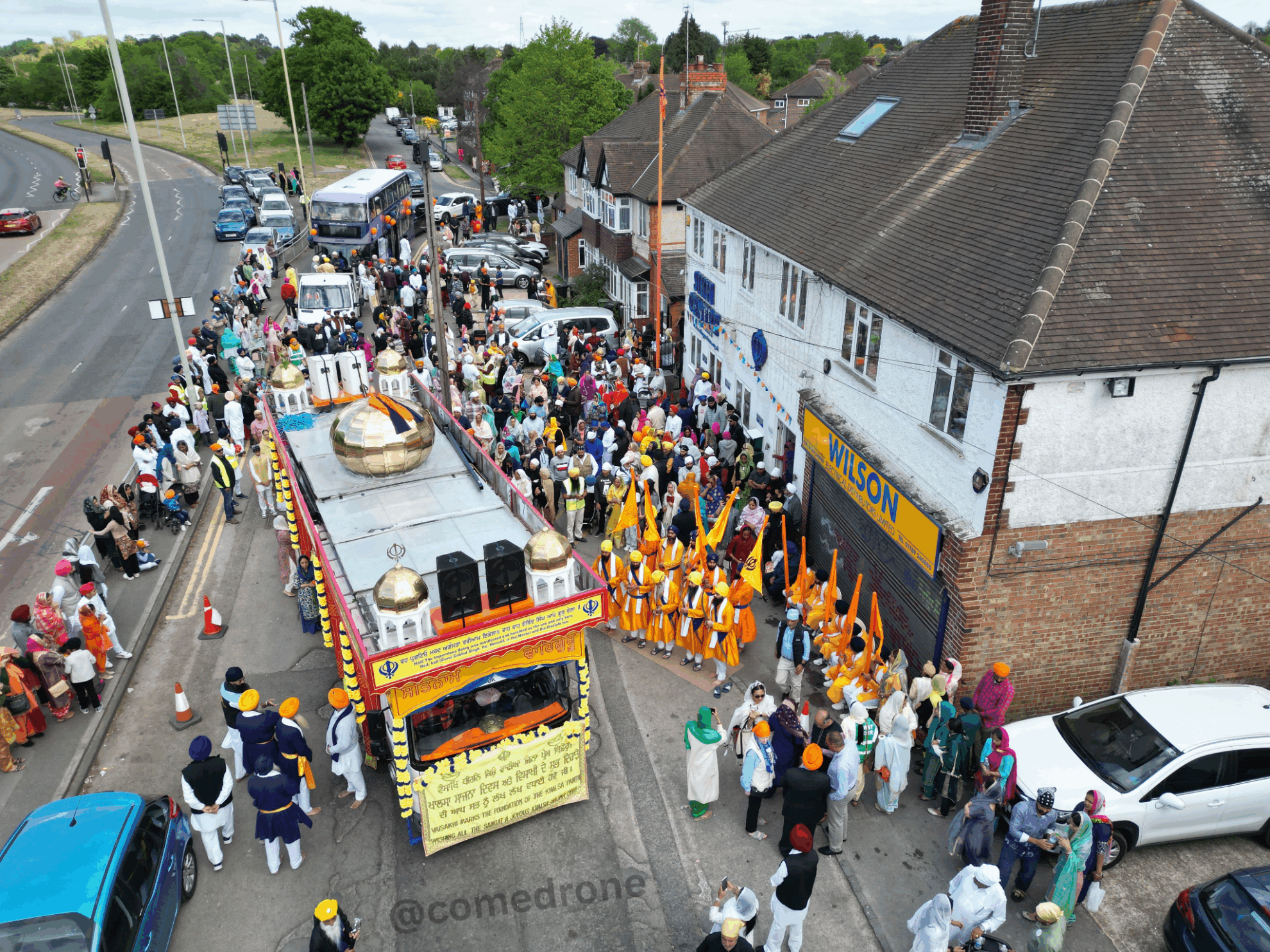 Reading Nagar Kirtan 2025 stop at RSR Gurdwara