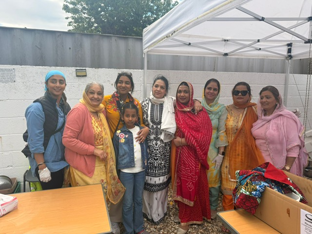 Some of the RSR Sevadars supporting the Nagar Kirtan
